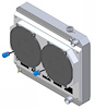 1-284-202LSBL High-Performance GM LS Swap Radiator & Brushless Fan Kit, 1963-1966 Chevrolet Trucks, Manual Trans, W/Shroud