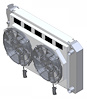1-440-212LSBL High-Performance GM LS Swap Radiator & Brushless Fan Kit, Auto Trans, 2.75 in. Core, W/Shroud - image 1
