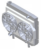 1-98506-212BL High-Performance Radiator & Brushless Fan Kit, 1957-1959 Ford Ranchero, Auto Trans, 2.75 in. Cores, W/Shroud - image 1