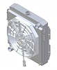 1-1629-208BL300 High-Performance Radiator & Brushless Fan Kit, 1955-1957 Ford Thunderbird, Manual Trans, 2.75 in. Core