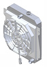 1-10514-208BL300 High-Performance Radiator & Brushless Fan Kit, 1946-1948 Chevy Street Rod (6 Cyl Core Support), Manual Trans - image 1