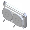 1-362-202LSBL300 High-Performance GM LS Swap Radiator & Brushless Fan Kit, 1966-1974 Oldsmobile Cutlass, Manual Trans, W/Shroud - image 1