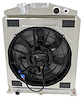 1-98480-218BL300 High-Performance Radiator/Brushless Fan Kit, 1938-1939 Ford Trucks, Ford V8, Auto Trans, 2.25 in. Core - image 1