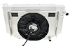 1-1657-218CFCLSBLAC300 High-Performance GM LS Swap Radiator & Brushless Fan Kit, 1955-1957 Chevy Bel-Air, Auto Trans, W/Shroud - image 1