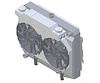 1-375-212HCBLACINXX300 Supercharged Hellcat Swap Radiator/Brushless Fan Kit, 70-72 Mopar B/E-Body w/26 in. Core, Auto Trans - image 1
