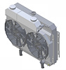 1-289-212LSBLACINXX300 Supercharged GM LS Swap Cooling System, 64-67 Chevy Bel Air/Impala/Chevelle/Malibu/Monte Carlo/El Camino - image 1