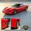 288-160 1997-2004 CORVETTE C5 SPLASH GUARDS Rear, Carbon Flash - image 3