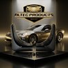 291-CF 1990-2001 CORVETTE C4 SPLASH GUARDS ZR1 Front, Hydro Dipped Carbon Fiber Finish - image 2