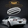 4120-220 1997-2004 CORVETTE C5 TAILLIGHT LOUVERS, Medium Spiral Gray - image 2