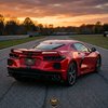 418-160 2020-2026 CORVETTE C8 STINGRAY OPEN CROSS HATCH Rear LICENSE PLATE MOUNT, Carbon Flash Metallic - image 4