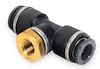 Pressure Sensor Tee Fitting, 3/8 in. DOT/PTC Tee x 1/8 NPT Female
