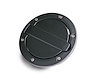 73000-01A Alloy Fuel Door for 2007-2018 Jeep Wrangler JK, 2/4-Door [Black Aluminum] - image 1