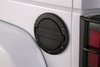 73000-01A Alloy Fuel Door for 2007-2018 Jeep Wrangler JK, 2/4-Door [Black Aluminum] - image 2