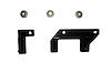 79101-01A Relocation Brackets for Factory AirRide Suspension, 2014-18 Ram 2500/3500 Crew/Reg Cab - image 1