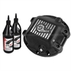 Differential Cover F/R Jeep Trucks Dana 30 Black Mach d Fins w/ Oil - image 1