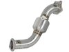 48-34126-HC Twisted Steel Downpipe 3 IN 304 Stainless Steel w/ Cat Cadillac ATS 13-19 / Chevy Camaro 16-19 L4-2.0L (t) - image 4