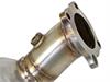 48-34128-HC Twisted Steel Down Pipe 2-3/4 IN 304 Stainless Steel w/ Cat Cadillac ATS-V 16-19 V6-3.6L (tt) - image 1