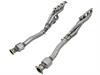 48-36106-YC Twisted Steel Long Tube Header & Mid Pipe 304 Stainless Steel w/ Cat Nissan Patrol (Y62) 10-19 V8-5.6L (400 hp) VK56 - image 1