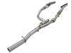 48-42013-YC Twisted Steel Long Tube Header & Y-Pipe 409 Stainless Steel w/ Cat RAM 2500 / Power Wagon / 3500 14-18 V8-6.4L HEMI - image 1
