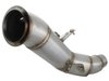 48-46303-HN Twisted Steel Down Pipe 4 IN 409 Stainless Steel BMW 328i/428i (F30/F32) 12-16 L4-2.0L (t) N20/N26 - image 4