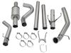49-02054 ATLAS 4 IN Aluminized Steel Turbo-Back Exhaust System w/ Muffler w/o Exhaust Tip - image 1