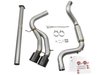 49-33083-B Takeda 3 IN 304 Stainless Steel Cat-Back Exhaust System w/Black Tip Ford Focus ST 13-18 L4-2.0L (t) - image 4