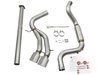 49-33083-P Takeda 3 IN 304 Stainless Steel Cat-Back Exhaust System w/Polished Tip Ford Focus ST 13-18 L4-2.0L (t) - image 2