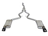 49-33084-B MACH Force-Xp 3 IN to 2-1/2 IN Stainless Steel Cat-Back Exhaust w/ Black Tip Ford Mustang 15-23 L4-2.3L (t) EcoBoost - image 1