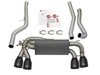 49-36330-B MACH Force-Xp Cat-Back Exhaust 3 to 2-1/2 IN 304 S/S w/ Black Tips BMW M2 (F87) 16-18 L6-3.0L (t) N55 - image 4