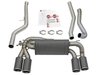 49-36330-C MACH Force-Xp Cat-Back Exhaust 3 to 2-1/2 IN 304 S/S w/ Carbon Fiber Tips BMW M2 (F87) 16-18 L6-3.0L (t) N55 - image 2