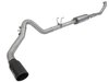 49-42054-B Large Bore-HD 4 IN 409 Stainless Steel Turbo-Back Exhaust System w/ Black Tip - image 2