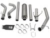 49-42054-B Large Bore-HD 4 IN 409 Stainless Steel Turbo-Back Exhaust System w/ Black Tip - image 4