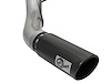 49-43090-B Large Bore-HD 5 IN 409 Stainless Steel DPF-Back Exhaust System w/Black Tip Ford Diesel Trucks 17-25 V8-6.7L (td) - image 1