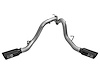 49-44080-B Large Bore-HD 4 IN 409 Stainless Steel DPF-Back Exhaust System w/Black Tip GM Diesel Trucks 2016 V8-6.6L (td) LML - image 1