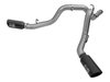 49-44080-B Large Bore-HD 4 IN 409 Stainless Steel DPF-Back Exhaust System w/Black Tip GM Diesel Trucks 2016 V8-6.6L (td) LML - image 4