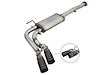 49-46033-B Rebel Series 3 IN Cat-Back Exhaust System w/ Dual Mid-Side Exit Black Tips Toyota Tacoma 05-15 V6-4.0L - image 1