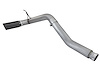 49-46112-B Large Bore-HD 5 IN DPF-Back Stainless Steel Exhaust System w/Black Tip Nissan Titan XD 16-19 V8-5.0L (td) - image 1