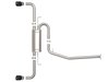 49-36053-B Takeda 2-1/4 IN to 2-1/2 IN 304 Stainless Steel Cat-Back Exhaust w/ Black Tip Toyota RAV4 19-24 L4-2.5L - image 2