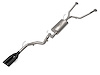 49-36068-B Vulcan Series 2-1/2 IN to 3 IN Stainless Steel Cat-Back Exhaust w/Black Tip Toyota Sequoia 23-25 V6-3.4L (tt) - image 1