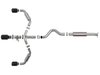 49-36070-B Gemini XV 3 IN to 2-1/2 IN 304 Stainless Steel Cat-Back Exhaust w/ Cut-Out Black Toyota GR Corolla 23-25 L3-1.6L (t) - image 2