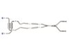 49-36136-L Takeda 2-1/2 IN 304 Stainless Steel Cat-Back Exhaust System w/ Blue Flame Tips Infiniti Q50 14-15 V6-3.7L - image 2
