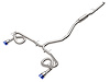 49-36630-L Takeda 2-1/2 IN to 3 IN 304 Stainless Steel Cat-Back Exhaust w/ Blue Flame Tip Honda Civic Si 22-25 L4-1.5L (t) - image 1