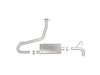 49-37017 Takeda 2-1/2 IN 304 Stainless Steel Axle-Back Exhaust System Hyundai Kona 18-23 L4-1.6L (t) - image 2