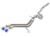 49-37018-L Takeda 2-1/2 IN to 3 IN 304 Stainless Steel Cat-Back Exhaust w/ Blue Flame Tip Hyundai Veloster 13-17 L4-1.6L (t) - image 1