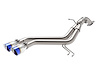 49-37019-L Takeda 3 IN to 2-1/2 IN 304 Stainless Steel Axle-Back Exhaust w/ Blue Flame Tip Hyundai Veloster 13-17 L4-1.6L (t)