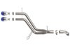 49-37019-L Takeda 3 IN to 2-1/2 IN 304 Stainless Steel Axle-Back Exhaust w/ Blue Flame Tip Hyundai Veloster 13-17 L4-1.6L (t) - image 2