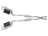 49-37025 Gemini XV 2-1/2 IN 304 Stainless Steel Cat-Back Exhaust System w/ Cut-Out Kia Stinger 18-21 V6-3.3L (tt) - image 2