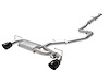 49-37030-B Takeda 3 IN 304 Stainless Steel Cat-Back Exhaust w/ Black Tips Hyundai Veloster N 21-22 L4-2.0L (t) - image 1