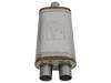 49M00009 MACH Force-Xp 409 Stainless Steel Muffler 2-1/2 IN ID Center/Dual-Outlet x 9 IN W x 4 IN H x 18 IN L - Oval Body - image 1