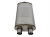 49M00014 MACH Force-Xp 409 Stainless Steel Muffler 3 IN ID Center/2-1/2 IN ID Dual-Outlet x 11 IN W x 6 IN H x 22 IN L - Oval Bo - image 1